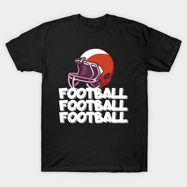 Football football football T-Shirt by maxcode